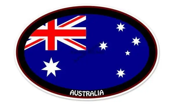 AUS Australia Flag Map Emblem  - Car Accessories Australia ulasan dan harga