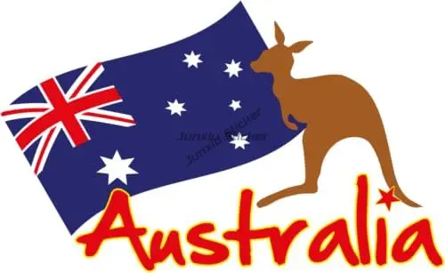 AUS Australia Flag Map Emblem  - Car Accessories Australia ulasan dan harga