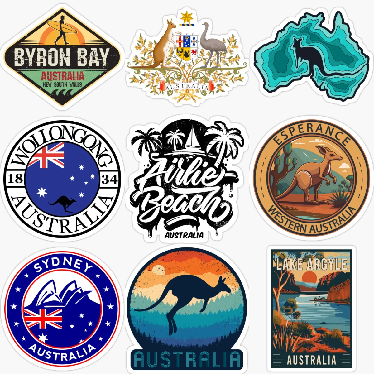 Australia Flag Map Kangaroo Em - Car Accessories Australia ulasan dan harga
