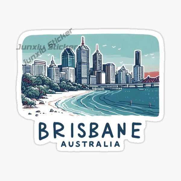 Australia BRISBANE Flag Vinyl  - Car Accessories Australia ulasan dan harga